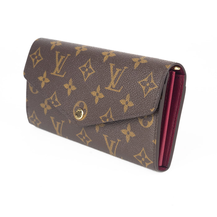 Louis Vuitton Monogram Sarah Wallet in Fuchsia