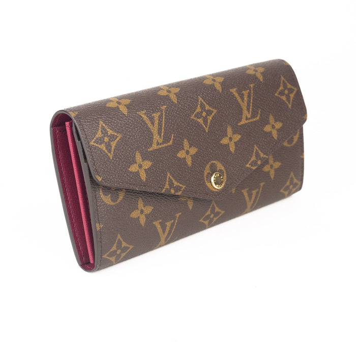 Louis Vuitton Monogram Sarah Wallet in Fuchsia