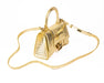 Balenciaga Gold Croc Embossed Hourglass XS Top-handle Bag