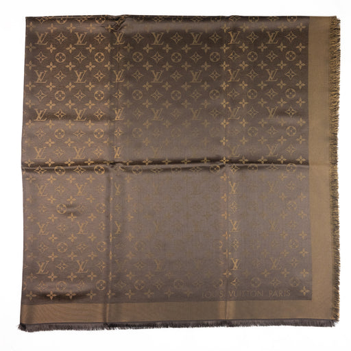 Louis Vuitton Monogram Shine Shawl Brown