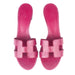 Hermes Oasis Sandal in Rose Fuchsia