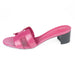 Hermes Oasis Sandal in Rose Fuchsia