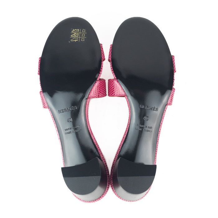 Hermes Oasis Sandal in Rose Fuchsia