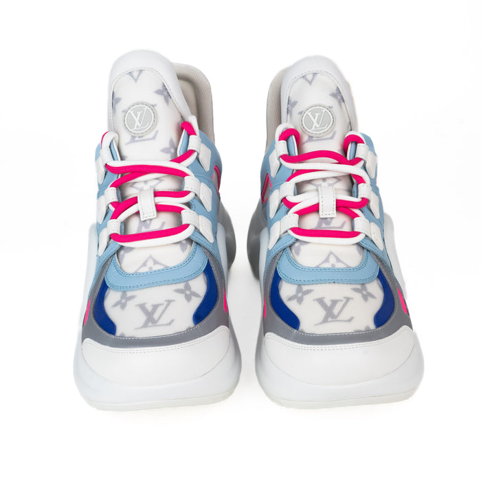 Louis Vuitton Archlight Sneakers in Blue Pink and Grey