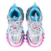 Balenciaga Track Sneaker in Grey Blue and Pink