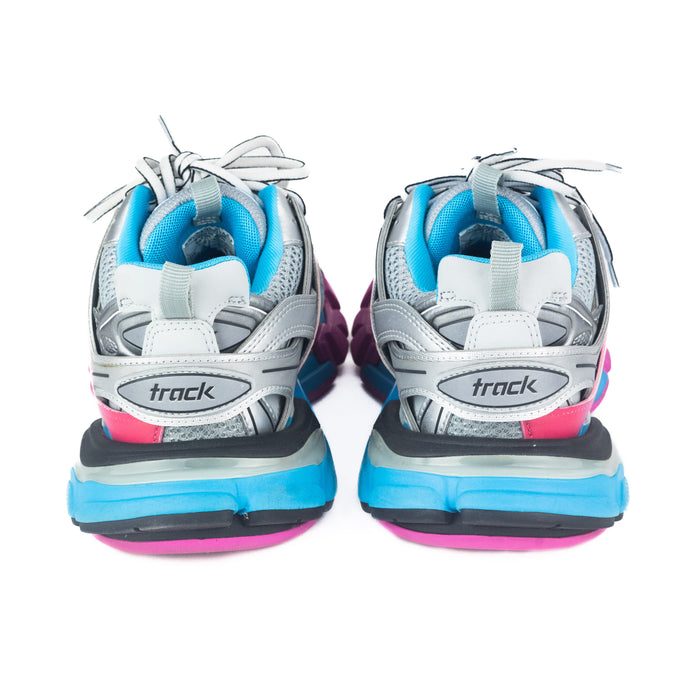 Balenciaga Track Sneaker in Grey Blue and Pink