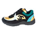 Chanel Turquoise Gold and Black Calfskin Cross Trainers