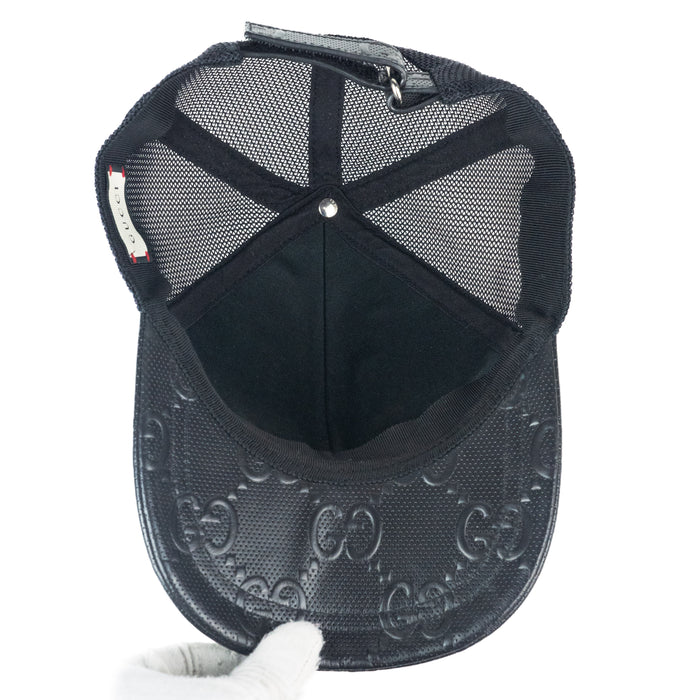 Gucci GG Embossed Baseball Hat in Black