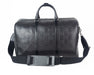 Gucci GG Embossed Duffle Bag in Black Leather