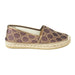 Gucci GG Heritage Lame Espadrilles in Brown