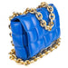 Bottega Veneta Chain Cassette Padded Leather Shoulder Bag in Cobalt blue