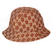 Gucci GG Lamé Bucket Hat in Brown