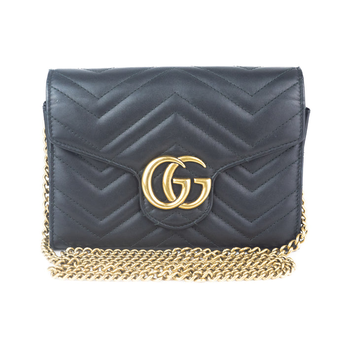 Gucci GG Marmont Matelassé Mini Bag in Black