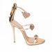 Giuseppe Zanotti Metallic Leather Heart Sandals