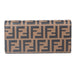 Fendi Continental Wallet with Chain in Brown Leather