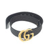 Gucci Leather Belt With Double G Buckle in Black