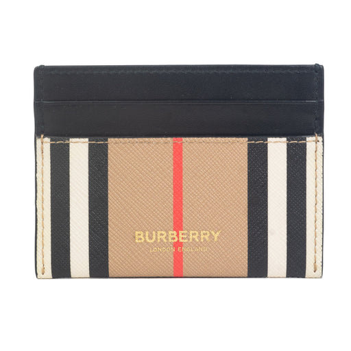 Burberry Icon Stripe Leather Cardholder