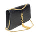 Saint Laurent Crocodile-embossed Medium Kate with Tassel in Black