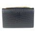 Saint Laurent Crocodile-embossed Medium Kate with Tassel in Black