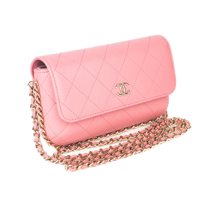 Chanel Wallet on Chain Dark Pink