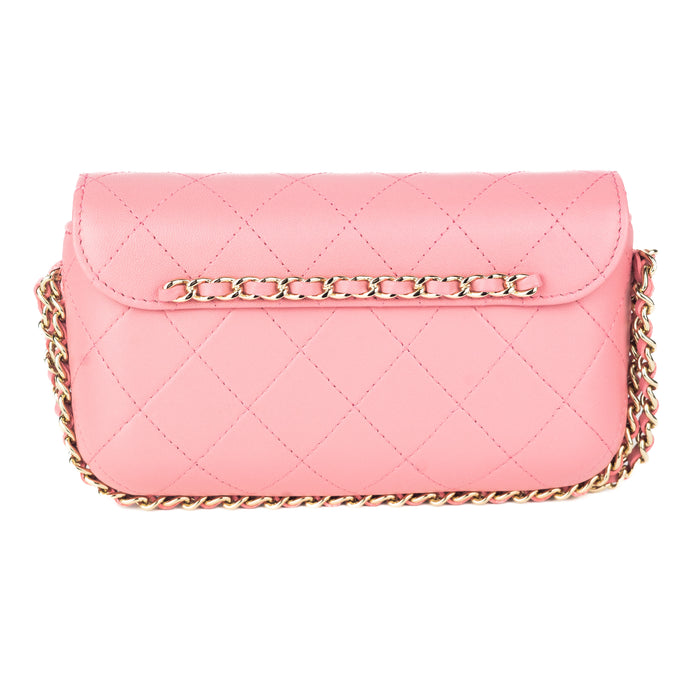 Chanel Wallet on Chain Dark Pink