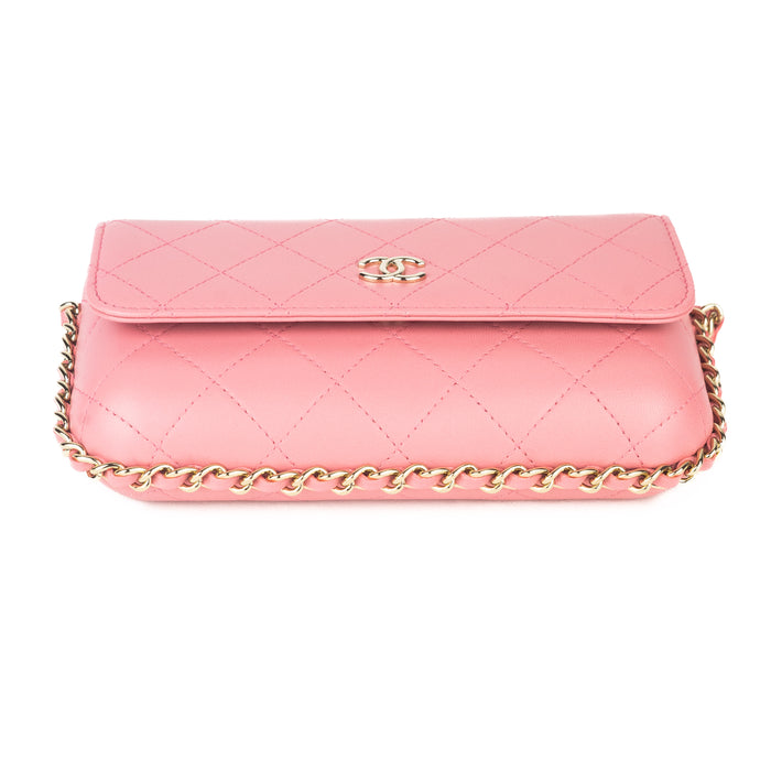 Chanel Wallet on Chain Dark Pink