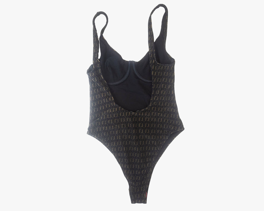 Fendi Stretch Jacquard-knit Underwire Swimsuit