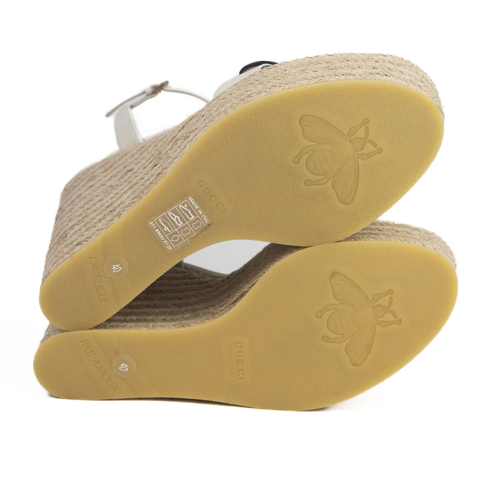 Gucci Women Leather Espadrilles Sandals
