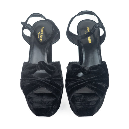 Saint Laurent Bianca Knotted Platform Sandals