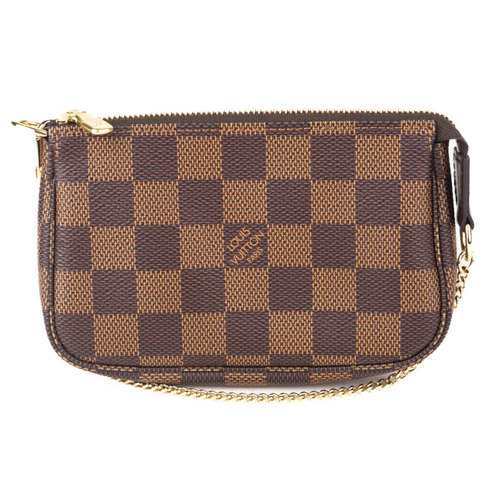 Louis Vuitton Mini Pochette Accessoires in Damier Ebene