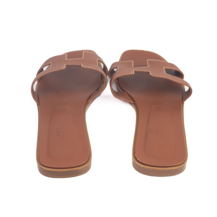 Hermes Oran Sandal in Brown