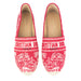 Dior Granville Espadrille in Raspberry Toile de Jouy Reverse Embroidered Cotton