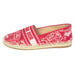 Dior Granville Espadrille in Raspberry Toile de Jouy Reverse Embroidered Cotton