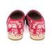 Dior Granville Espadrille in Raspberry Toile de Jouy Reverse Embroidered Cotton