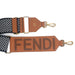 Fendi Check Ribbon Shoulder Strap