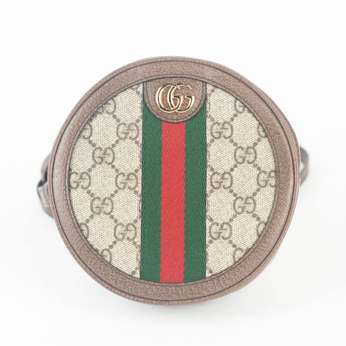 Gucci Ophidia Gg Supreme Round Backpack