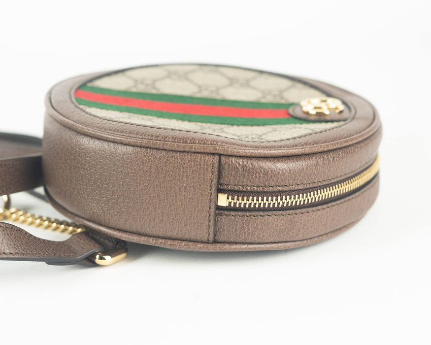 Gucci Ophidia Gg Supreme Round Backpack