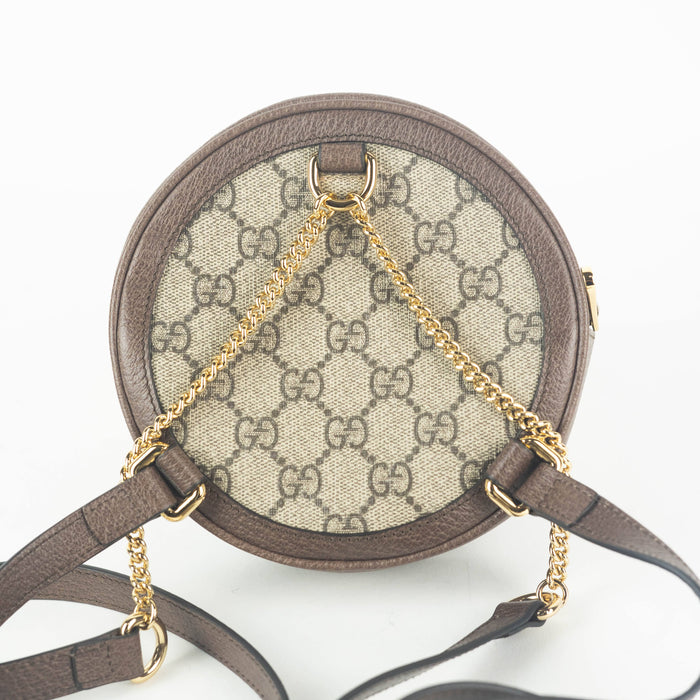 Gucci Ophidia Gg Supreme Round Backpack