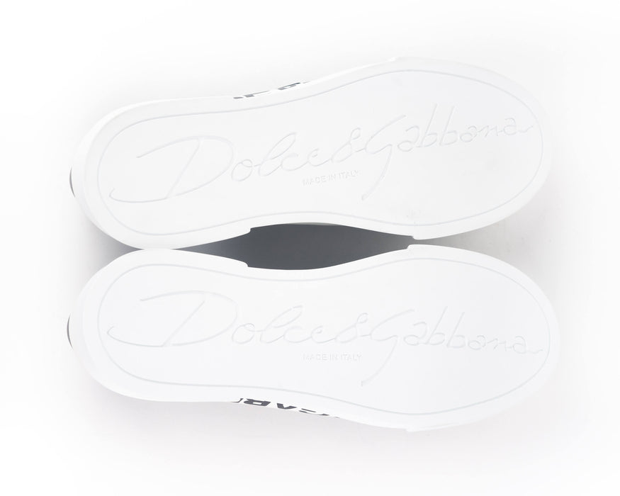 Dolce & Gabana Calfskin Portofino Logo Sneakers