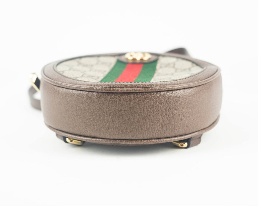 Gucci Ophidia Gg Supreme Round Backpack