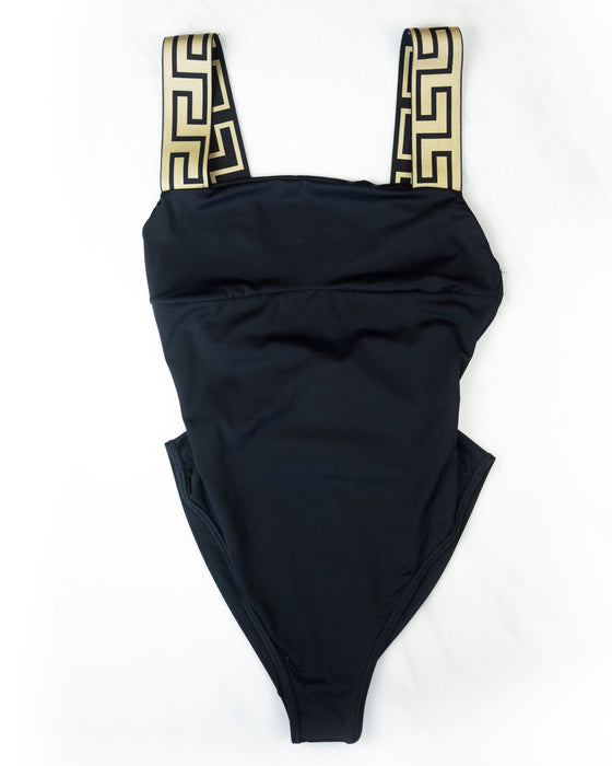 Versace Greca Border One-piece Swimsuit