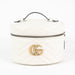 Gucci Matelasse Mini GG Marmont Round Backpack in White