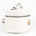 Gucci Matelasse Mini GG Marmont Round Backpack in White