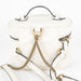 Gucci Matelasse Mini GG Marmont Round Backpack in White