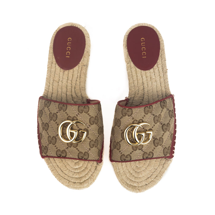 Gucci GG Matelassé Canvas Espadrille sandals