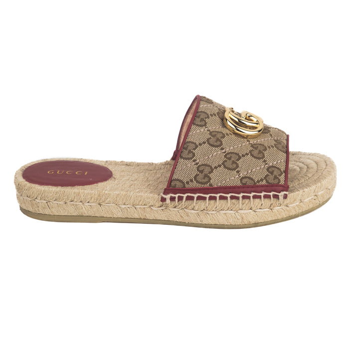 Gucci GG Matelassé Canvas Espadrille sandals