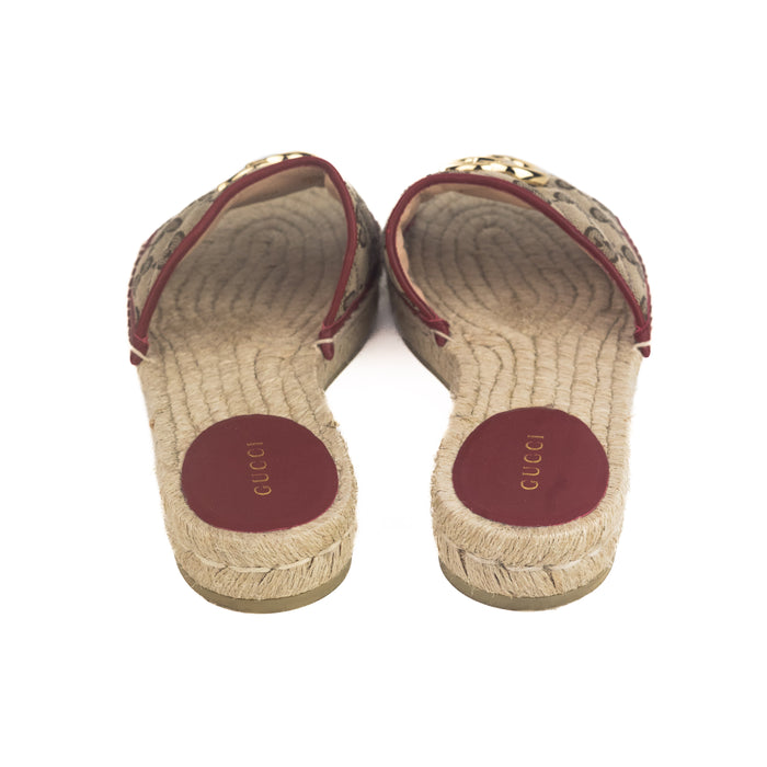 Gucci GG Matelassé Canvas Espadrille sandals