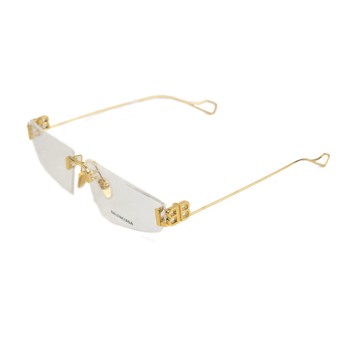 Balenciaga Gold Transparent Sunglasses