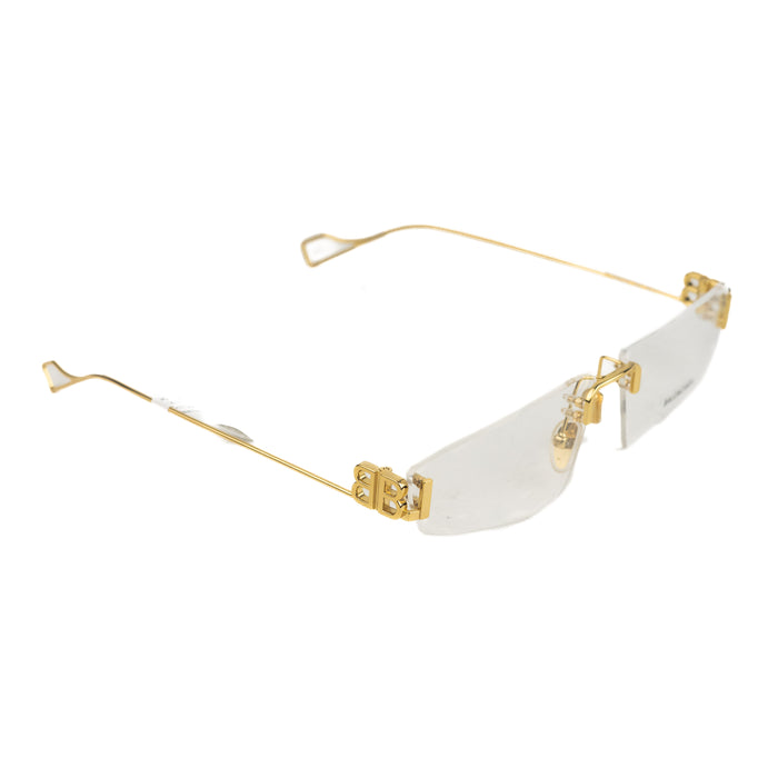 Balenciaga Gold Transparent Sunglasses