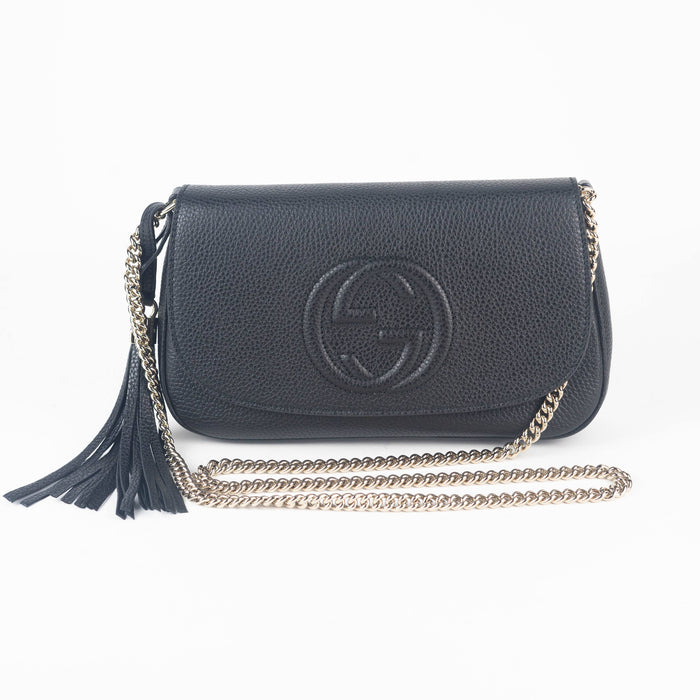 Gucci Soho Chain Medium Crossbody in Black